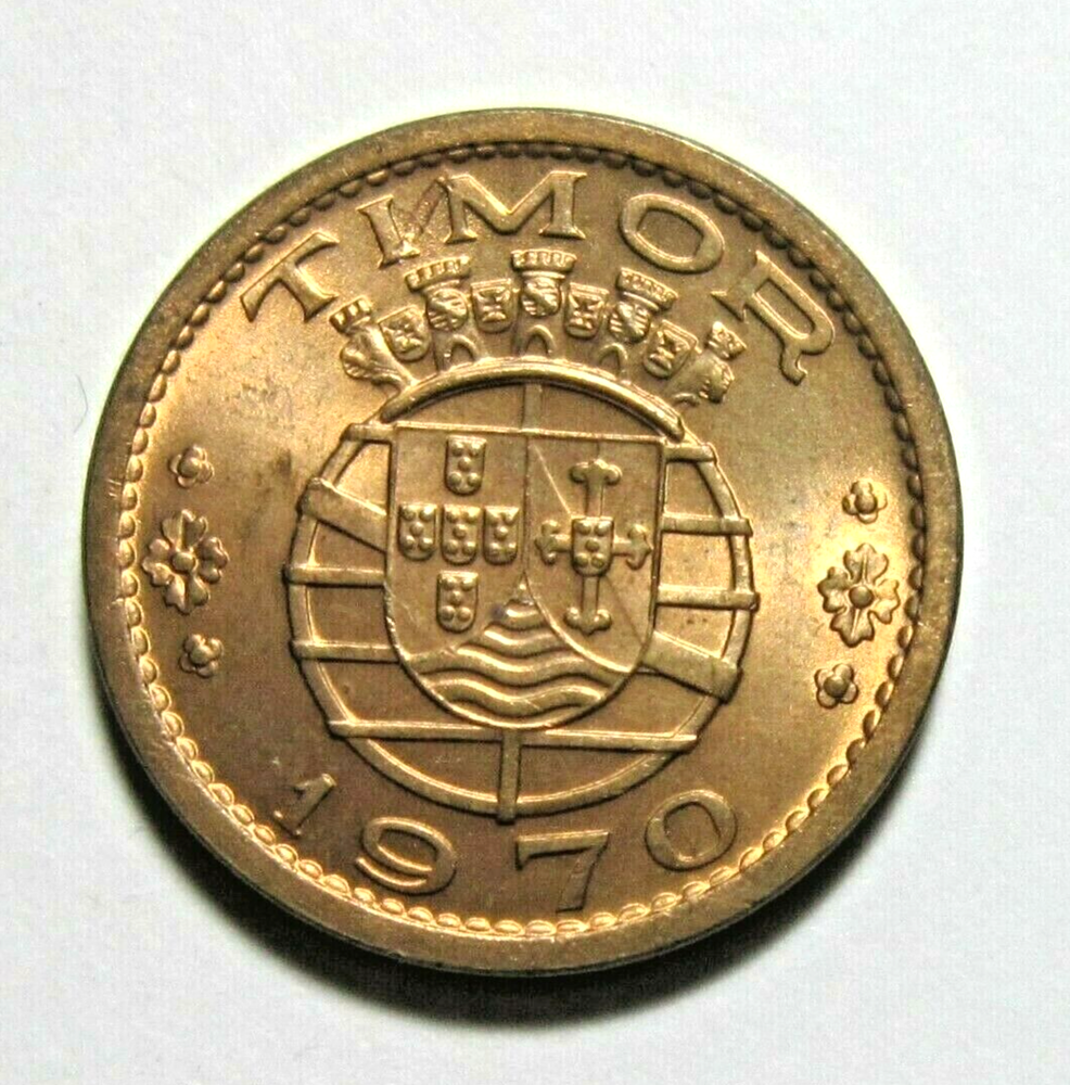 PORTUGUESE TIMOR. 50 CENTAVOS, 1970. UNCIRCULATED.
