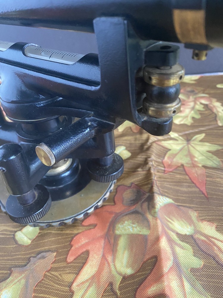 Vintage W. & L.E. Gurley Surveyors Level Transit, Scope With Case, Box