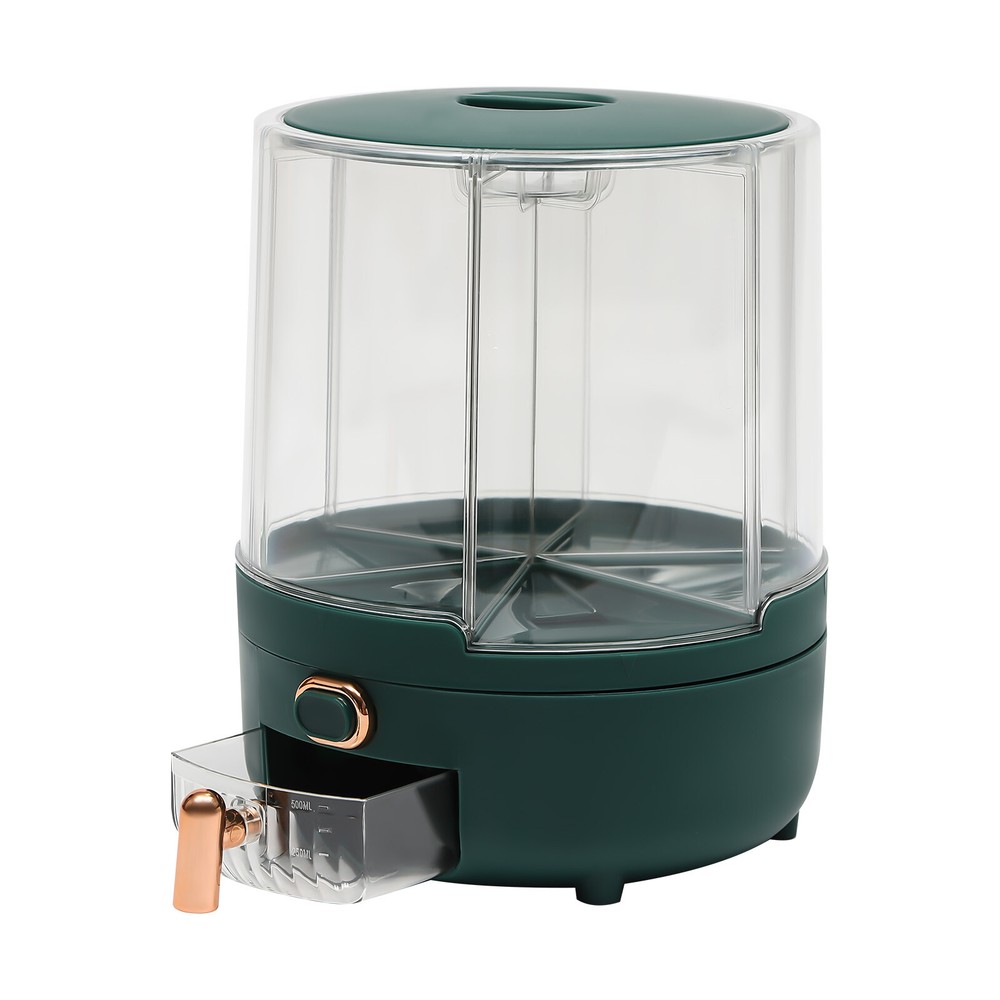Rice Storage Container with 6 Compartments – Rotatable, Airtight Design