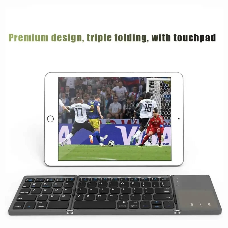 Mini Foldable Wireless Bluetooth Keyboard with Touchpad for Laptop Phone Tablet