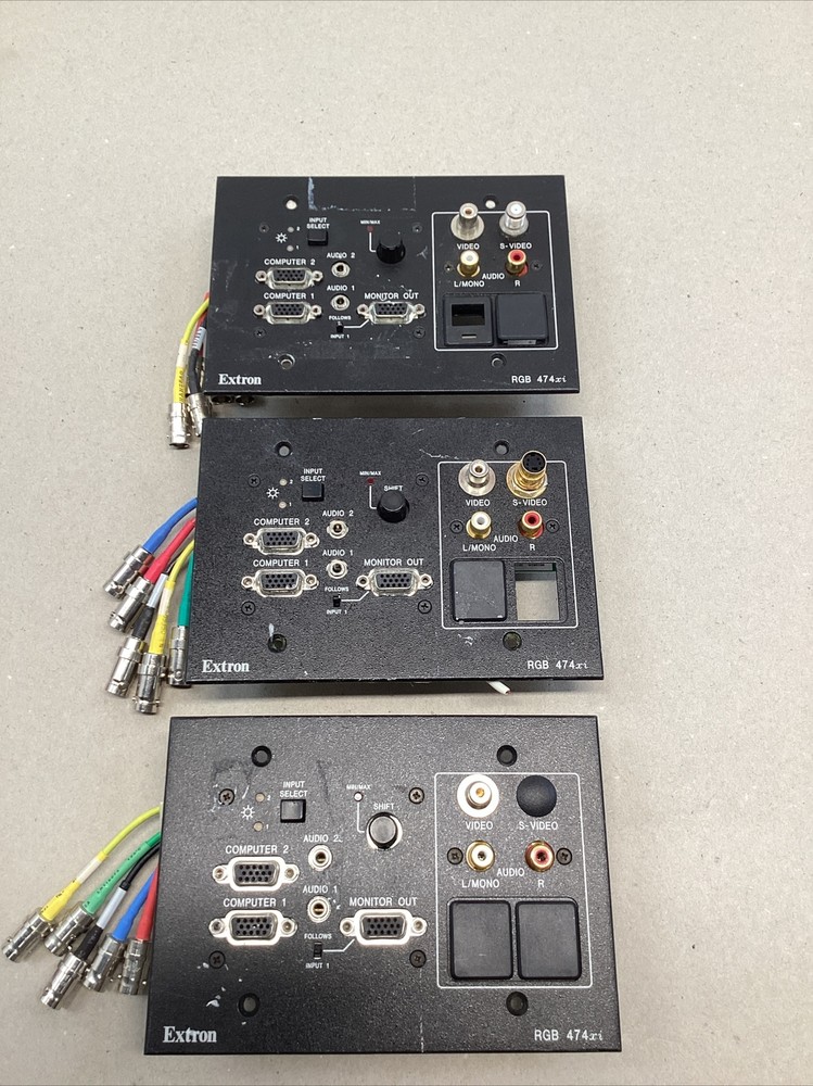 Extron Rgb 474xi Two Input Architectural Interface Lot Of 3 bl0634