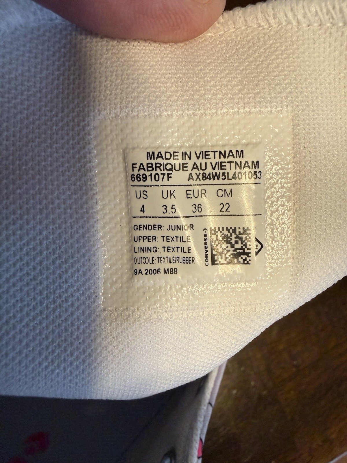 Converse Chuck Taylor All Star Unicorn High Top Sneakers Youth 4 Pink Rainbow