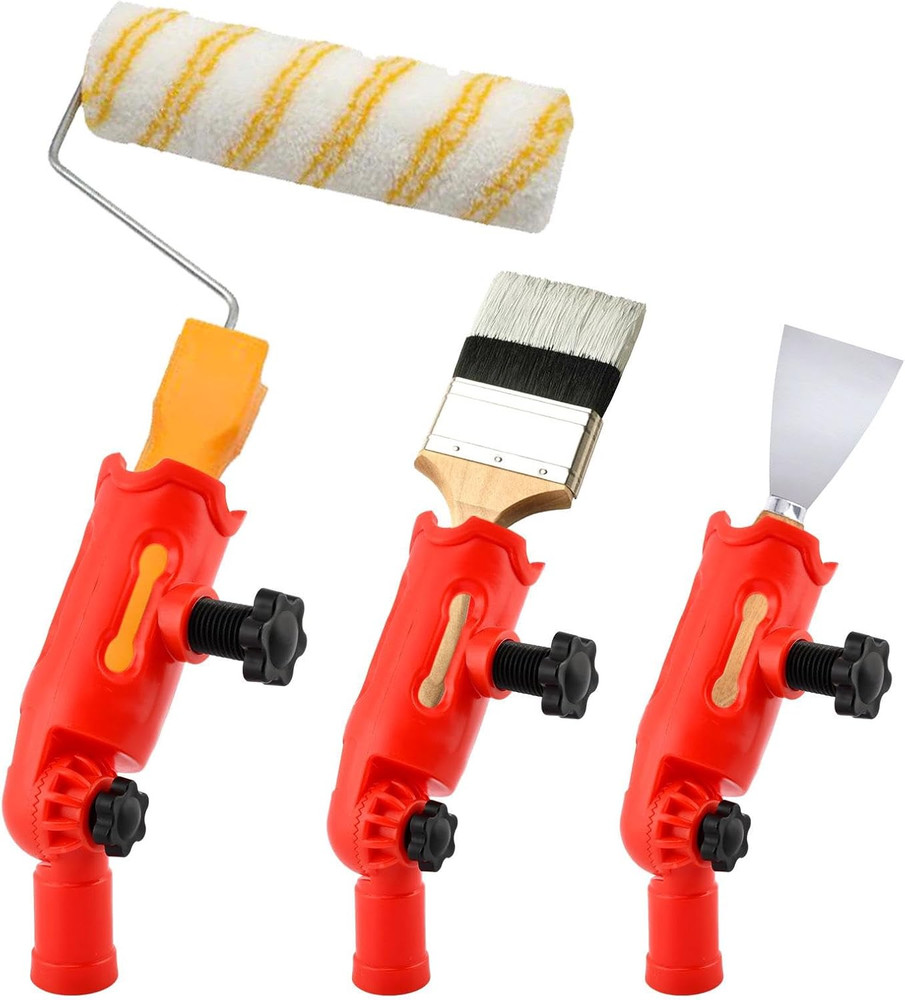 Multi-Angle Paint Brush Extender for High Ceiling,Extension Pole Attachment Hold