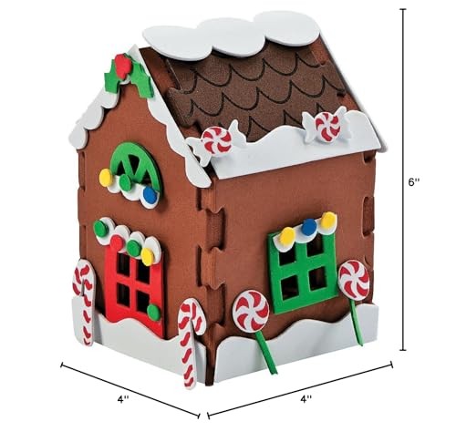 Gingerbread House Craft Kits 3D | 1 Single Kit 1 Kit, Multi