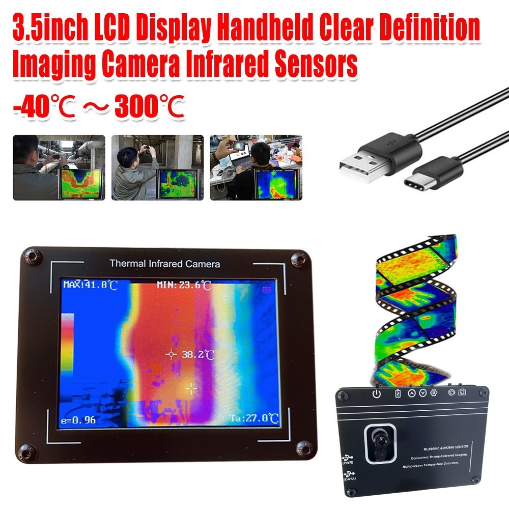 Handheld Clear Definition Imaging Camera Infrared Sensor Tes 3.5inch-LCD Display