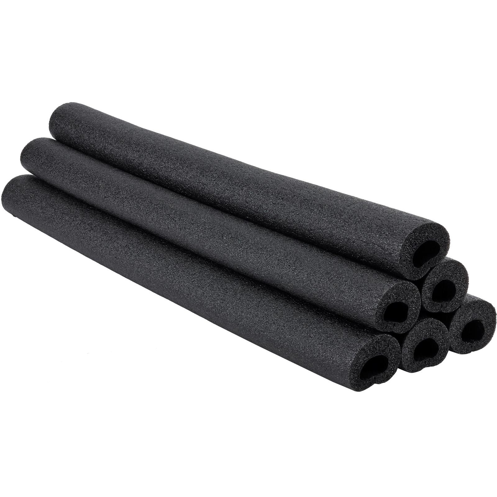 Foam Roll Bar/Cage High-Density Padding, Set of 6, Black, 36 Inches, 3 Inch OD