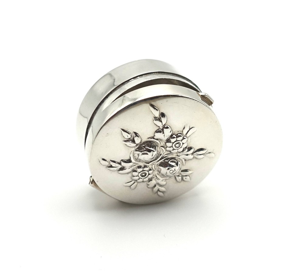 Sterling Silver Pill Box / Snuff Box - Hallmarked