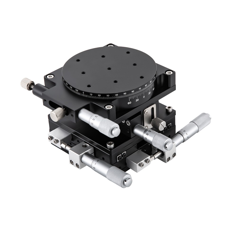 4 Axis-XYZR Manual Driven Linear Standard Precision Linear Positioning Stage