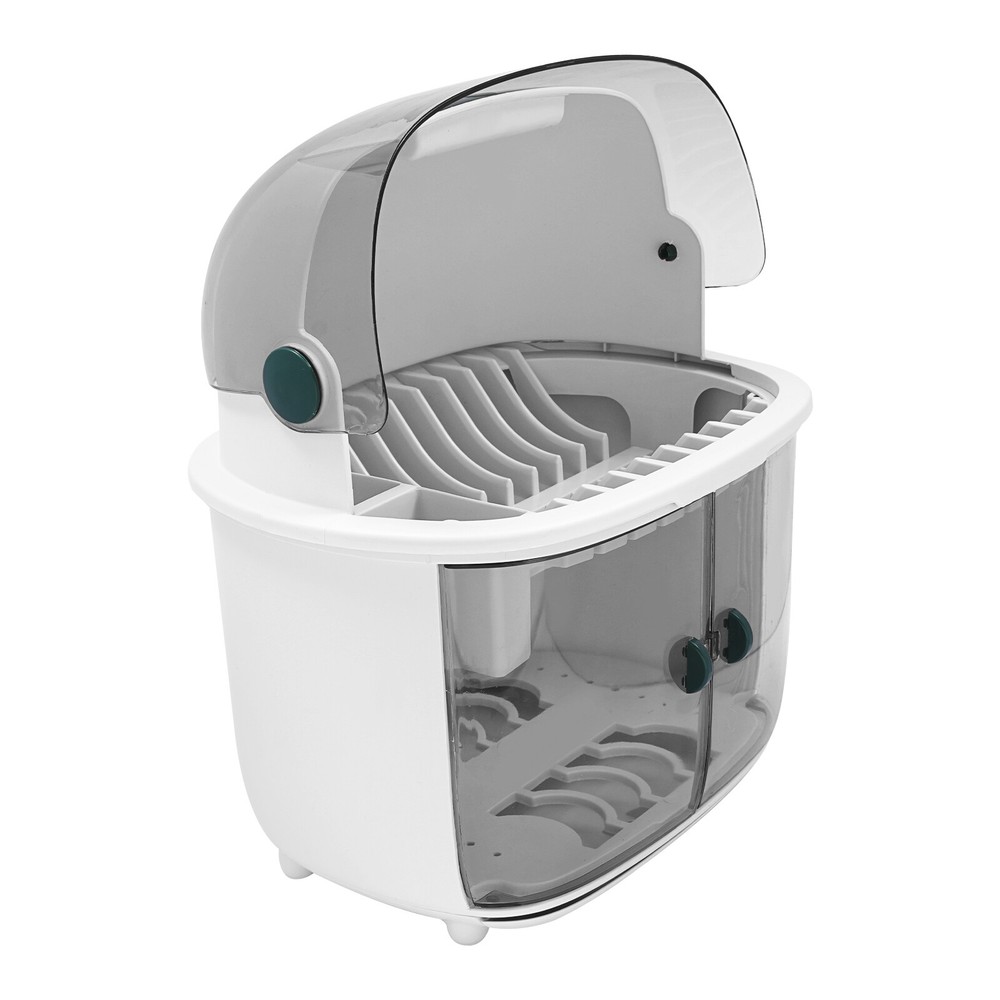 2 Tier Kitchen Dish Drying Rack Plastic Drying Rack 2-tier Dish Drying Rack