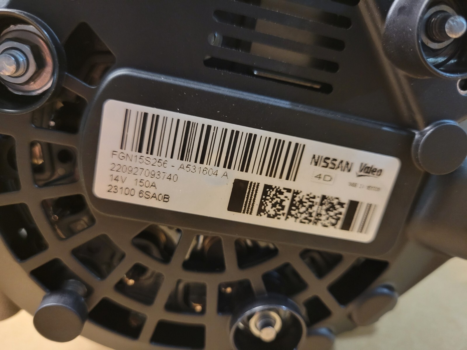 New OEM NISSAN Alternator Fits 2021-2023 Pathfinder 2022 2023 QX60 231006SA0B