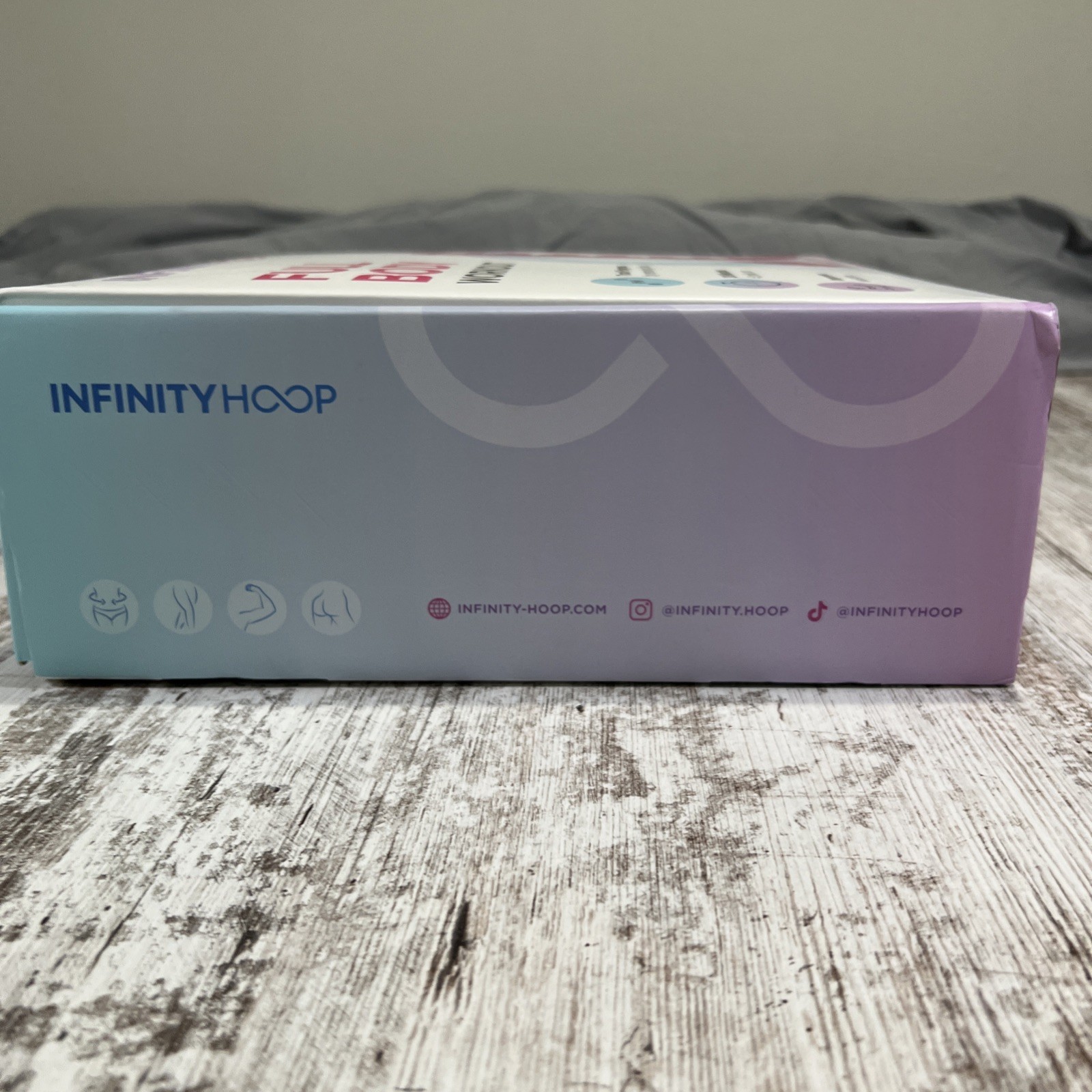 Genuine Infinity Hoop Weighted Hula Hoop Workout Device - With Sweat Belt