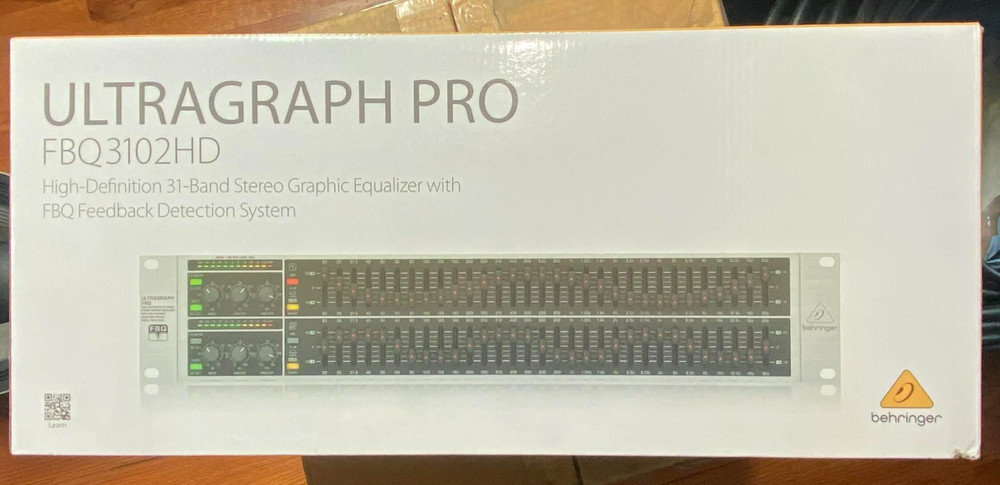 Behringer Ultragraph Pro FBQ3102HD Equalizer with FBQ Feedback Detection System