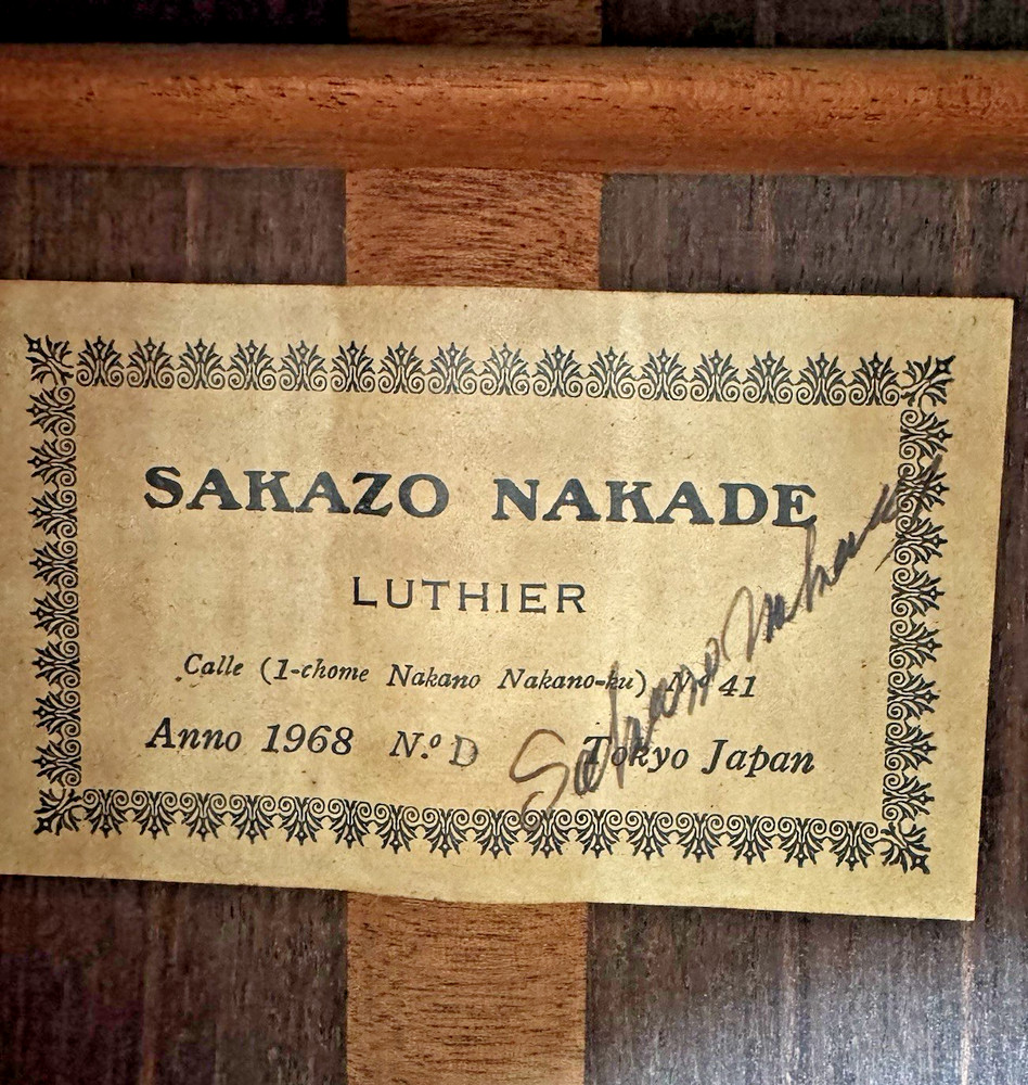 Sakazo Nakade NO.D (1968) — Signed Top-Grade Model | All Solid | 650mm Scale