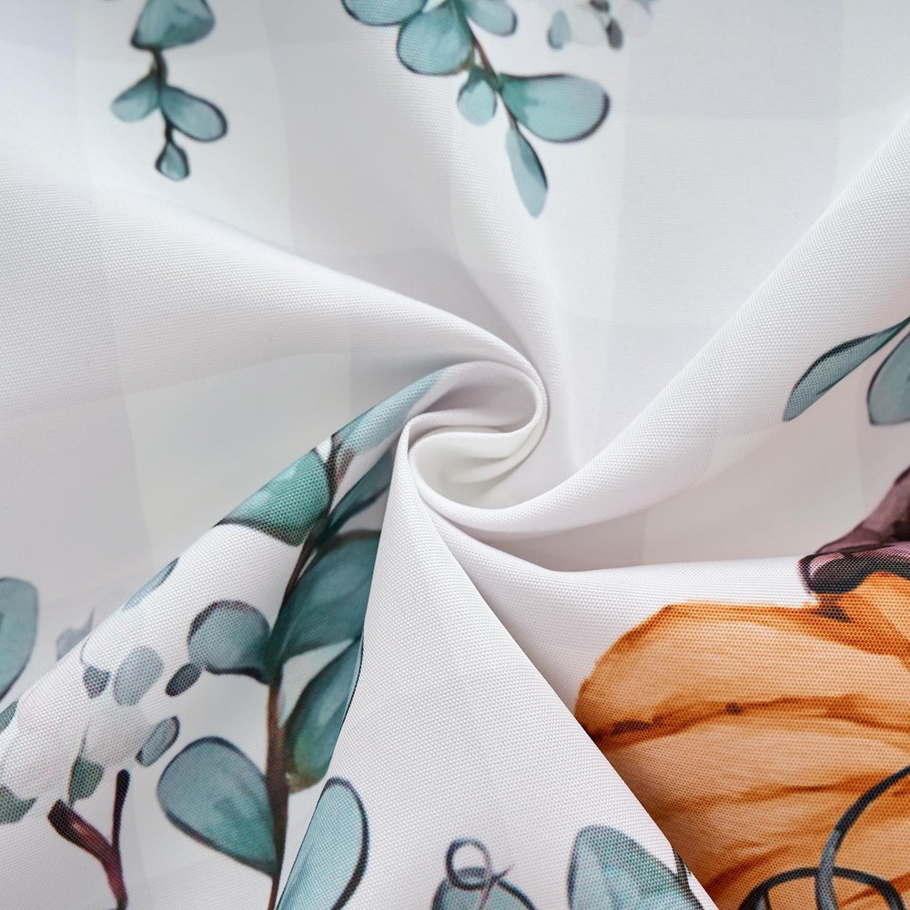 VEDACHIC Fall Tablecloth 84" x 60" (Rectangular), V41-orange Pumpkin