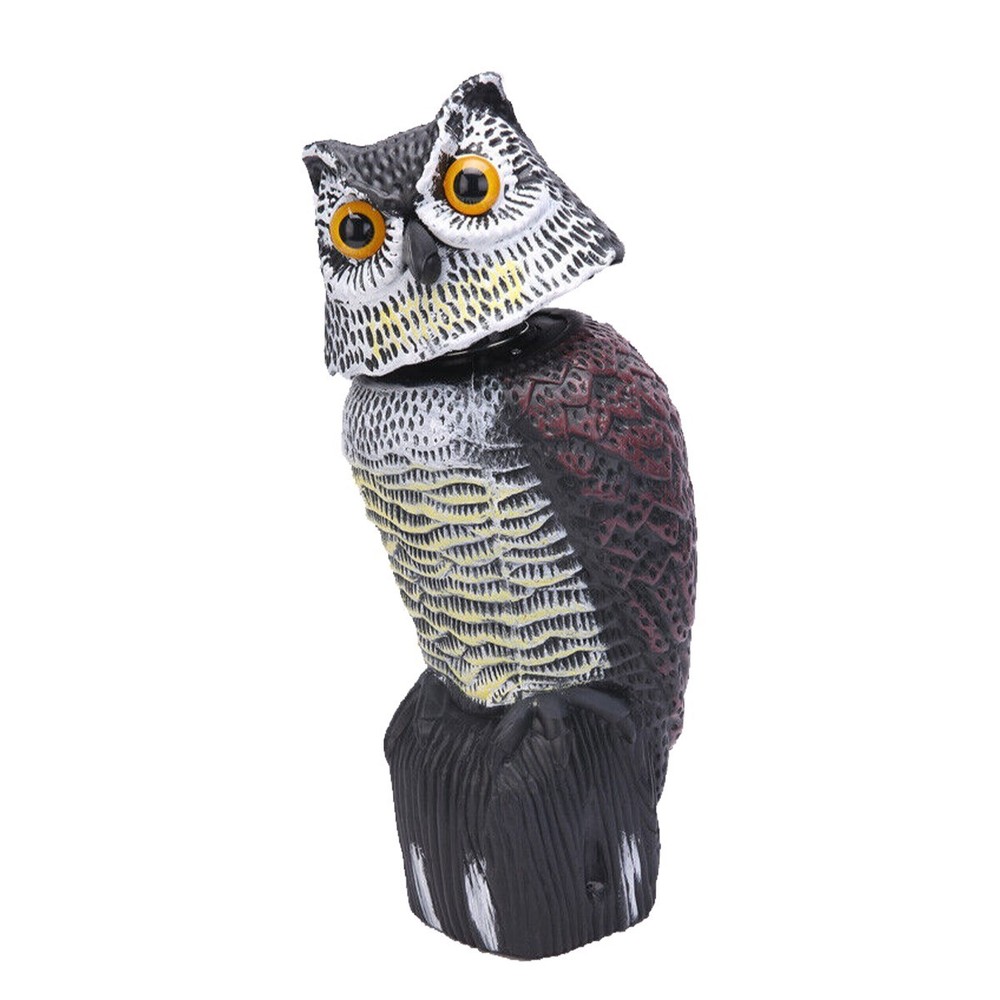 Realistic Rotating Head Owl Decoy For Pest Control