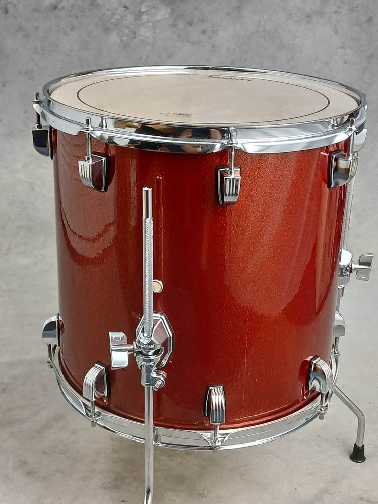 LUDWIG ELEMENT EVOLOLUTION 14" COPPER SPARKLE FLOOR TOM DRUM. MINT CONDITION!