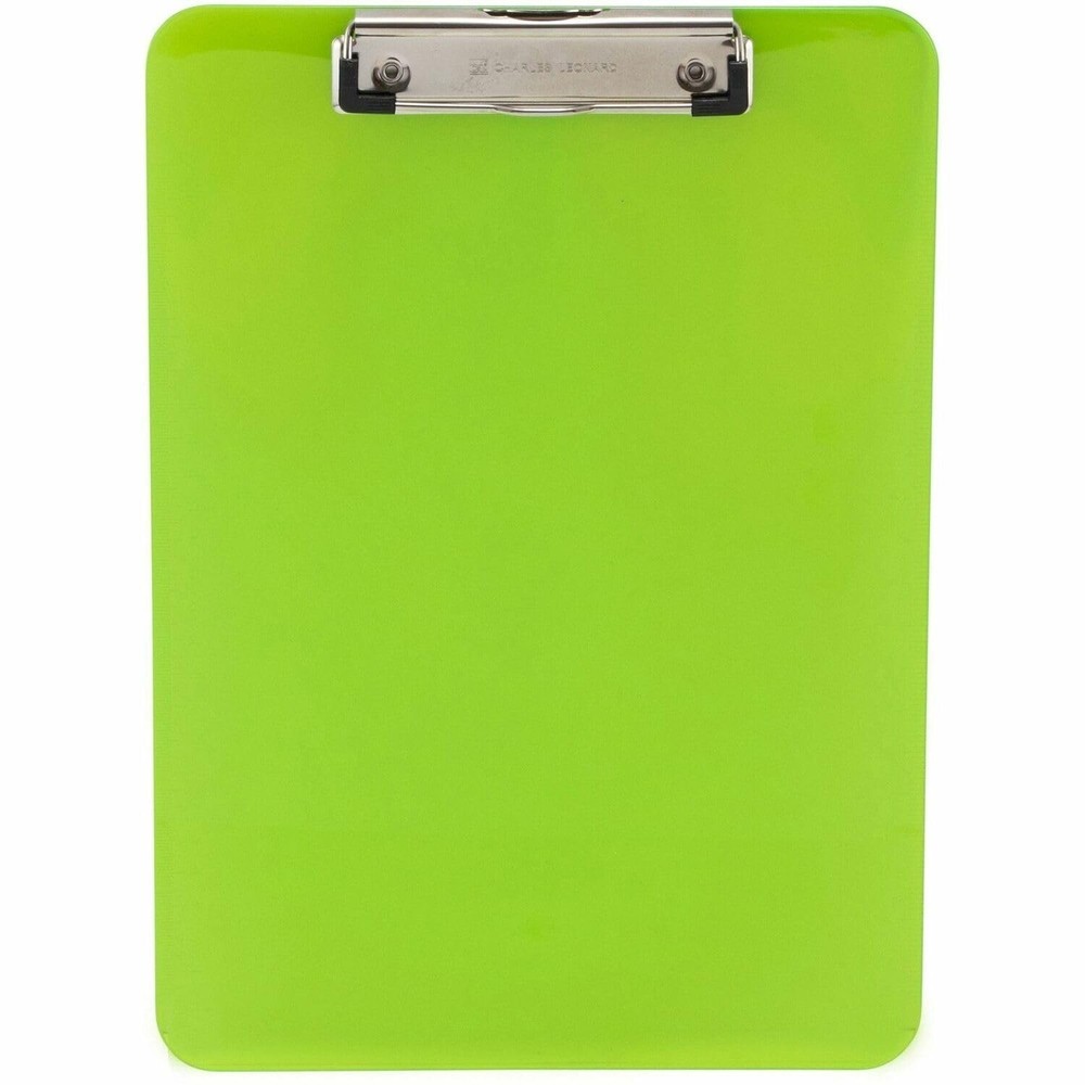 Charles Leonard Transparent Plastic Clipboard with Low Profile Clip and Pull ...