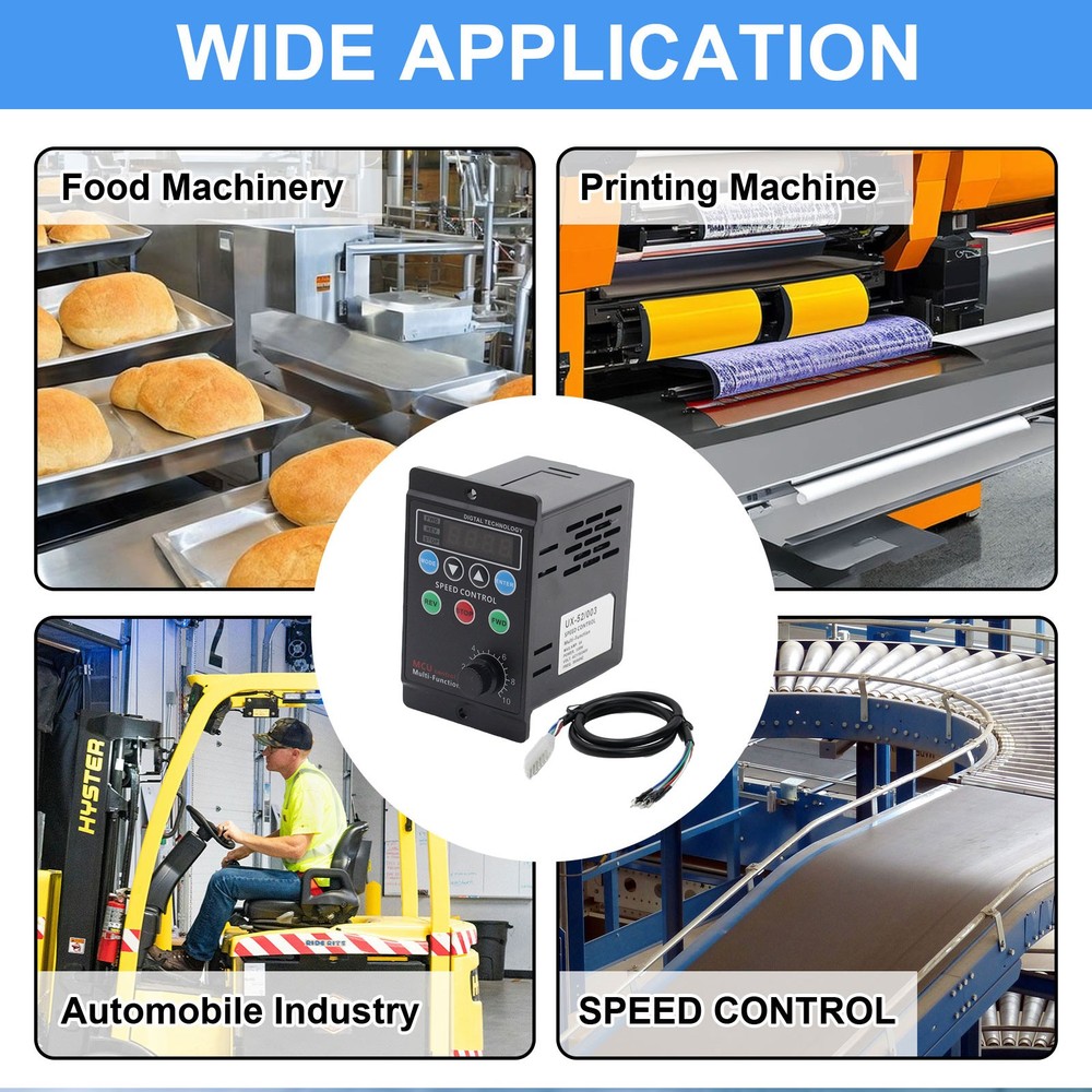 Programmable Motor Speed Controller Variable Speed Governor Switch AC 110V 120W