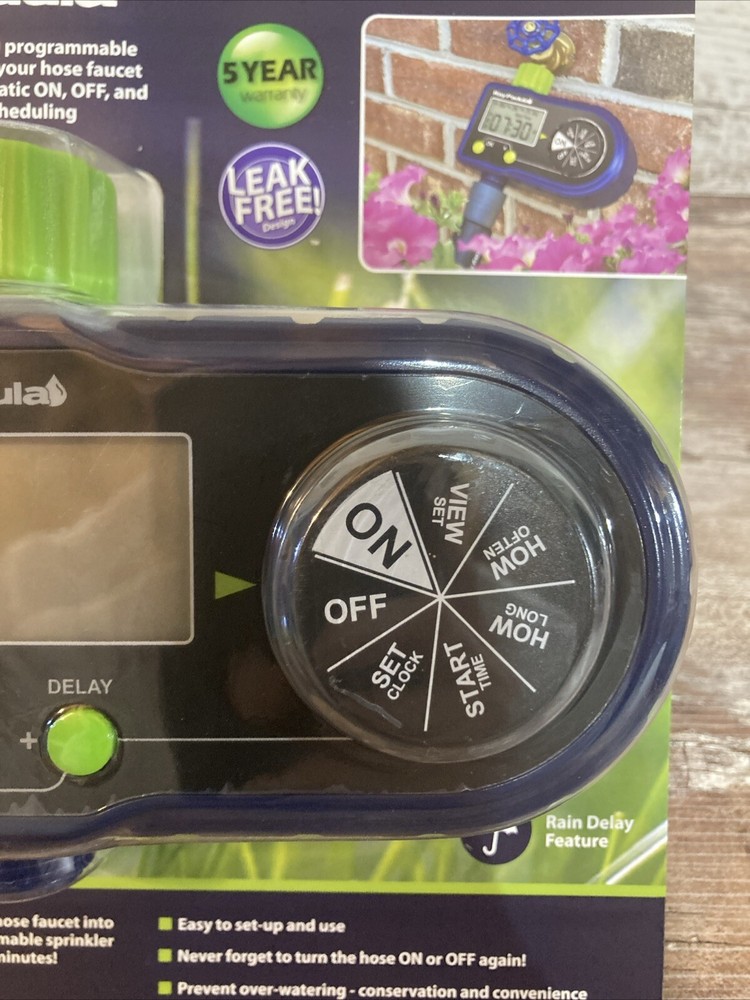 Ray Padula 1-Zone Programmable Electronic Sprinkler Timer for Yard Garden Hose