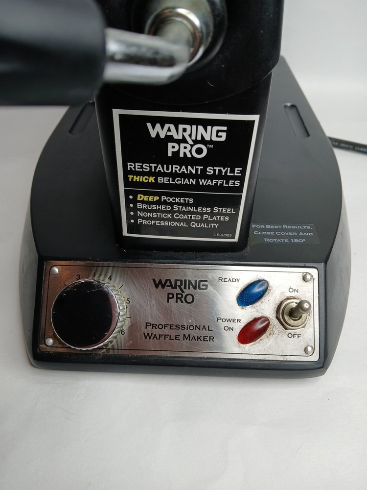 Waring Pro Belgian Waffle Maker Restaurant Style Thick Professional Hotel