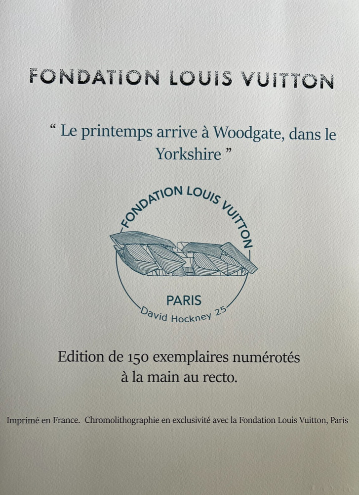 David Hockney Lithograph Handmade COA Signed Op Numbered Limited &