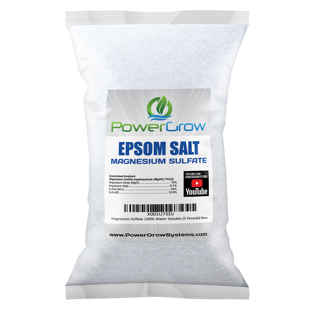EPSOM SALT (Magnesium Sulfate) Agricultural Fertilizer Grade - BULK