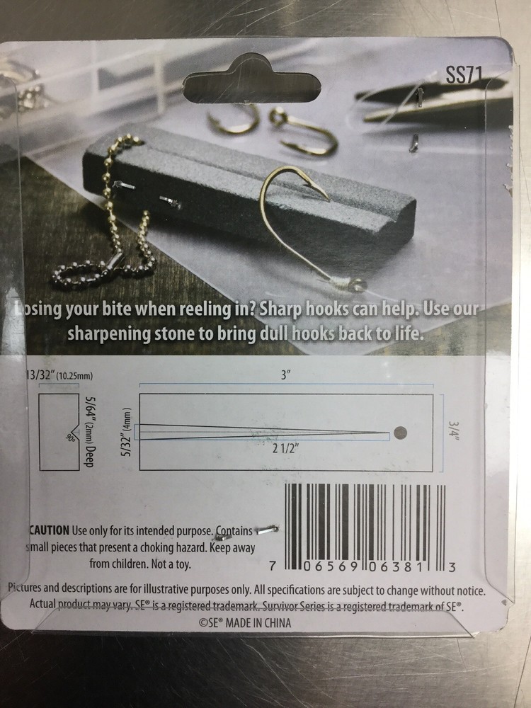 Knife Sharpening Stone Pocket Fish Hook Sharpening Stone Keychain SS71