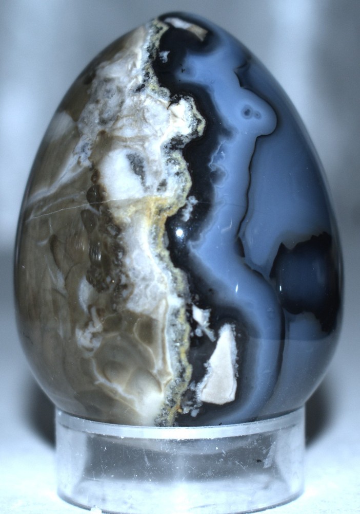 Polychrome Jasper Egg w/Stand 2.2"/127 Grams