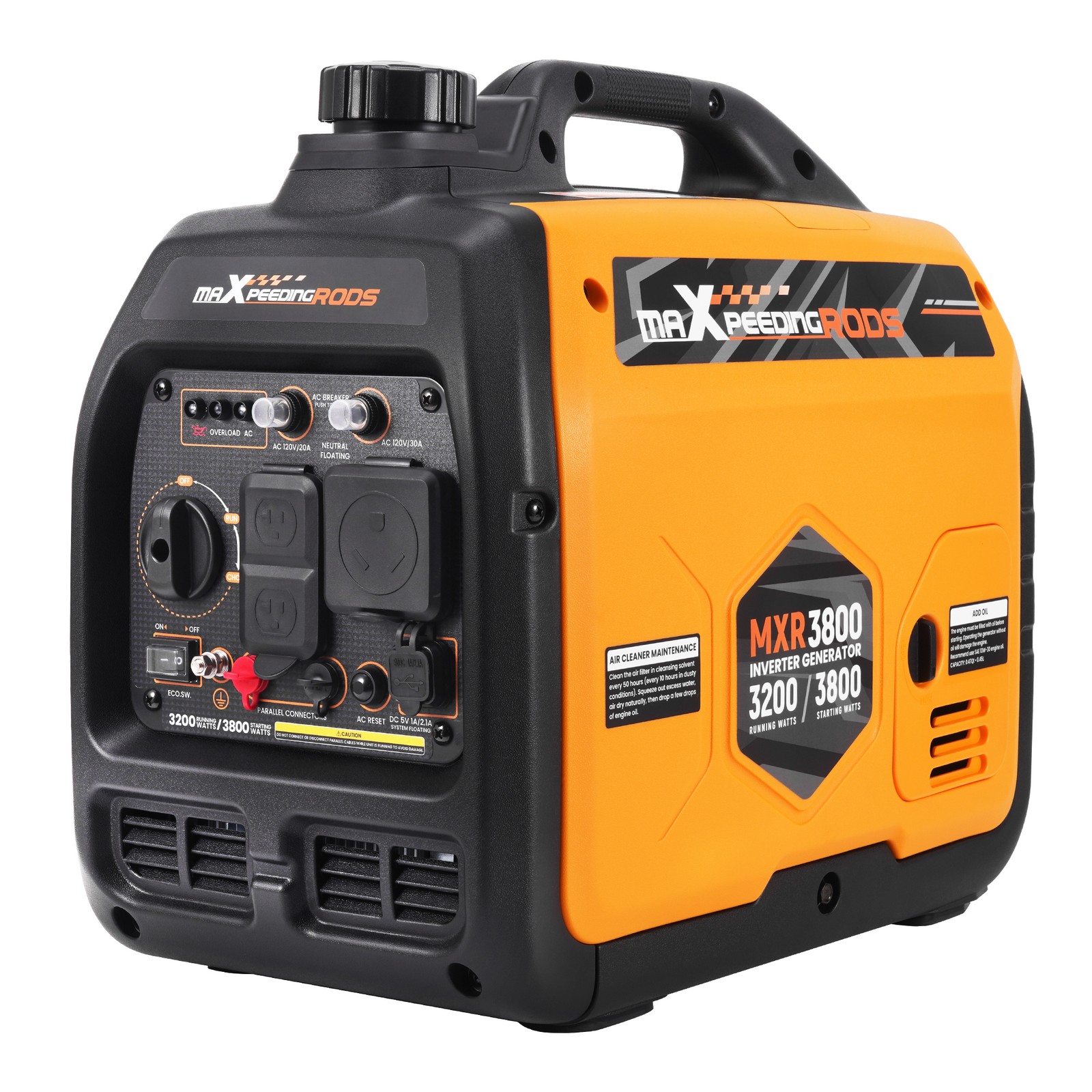 Lightweight 21kg Inverter Generator 3800W Gas Powered for Outdoor Adventures
