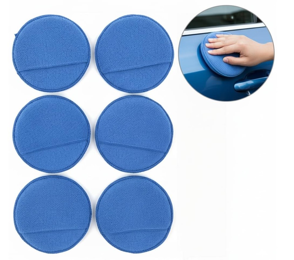 Car Wax Applicator Microfiber Pads, Ultra-Soft Buffing...
