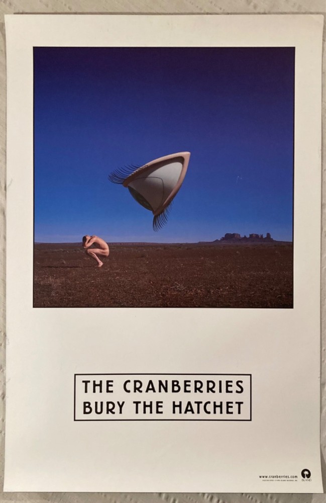 The Cranberries 1999 2-Sided Promo Poster Bury The Hatchett Delores O’Riordan H