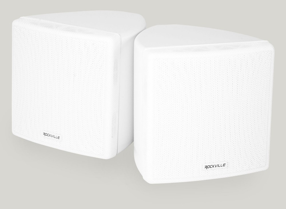 Technical Pro 6-Zone Receiver+(12) White Cube Speakers For Restaurant/Bar/Cafe