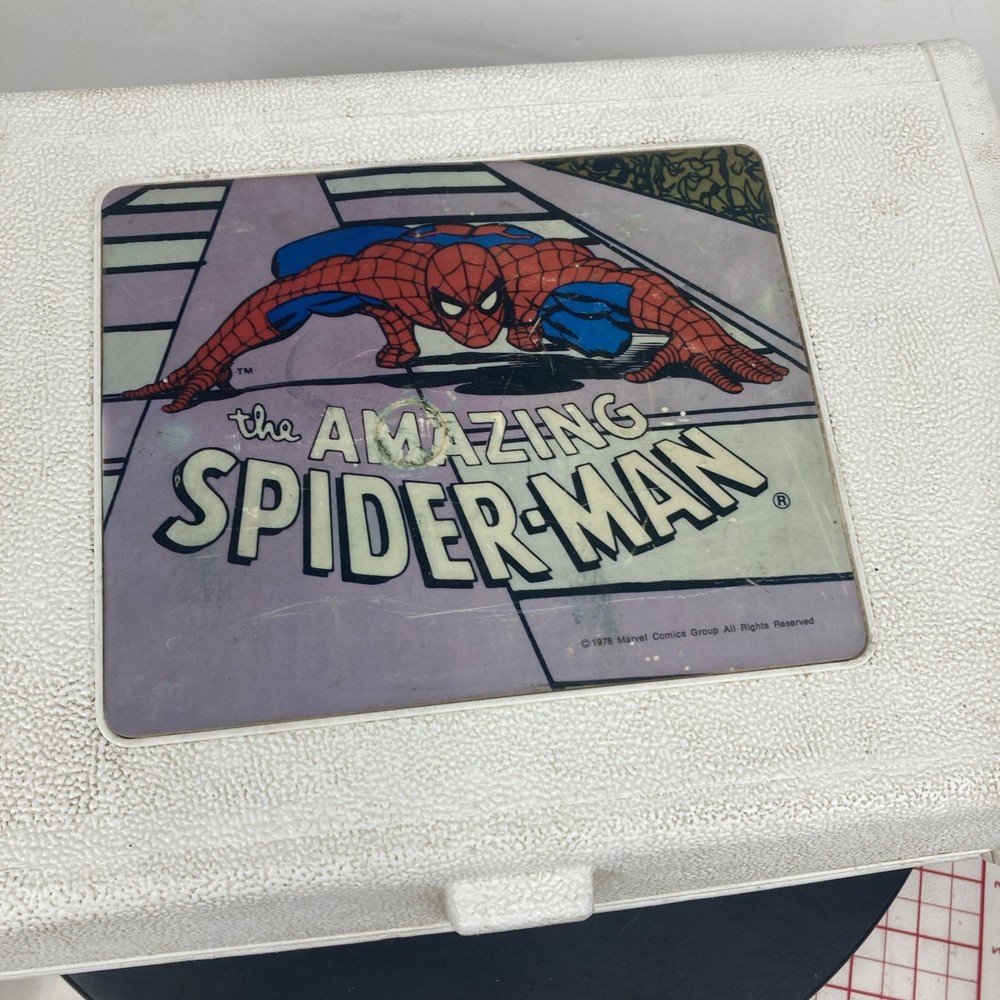 VINTAGE SPIDERMAN RECORD PLAYER 1978 TIGER ELECTRONICS Tested