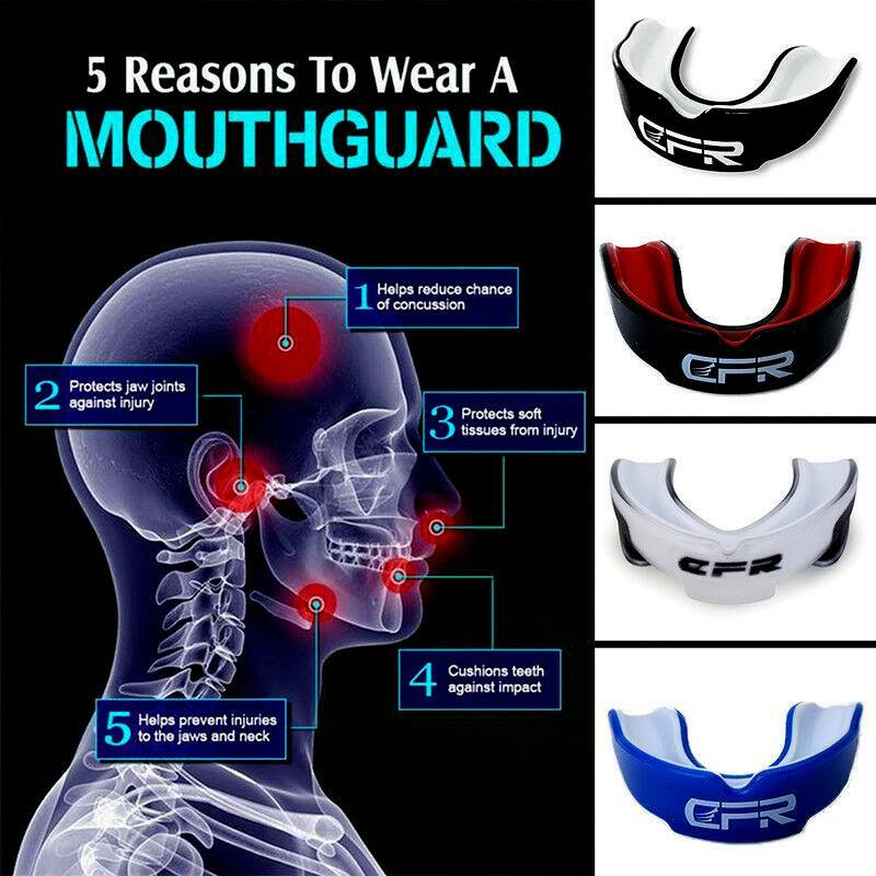 US Mouth Guard Gum Shield Bruxism Dental Teeth Protection Grinding Sports Boxing