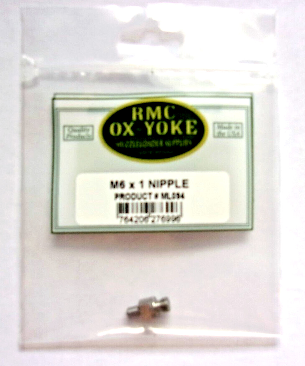 Rifle Nipple M6x1  For #11 Caps - Stainless - *Chart -Fits Traditions,CVA,Dixie