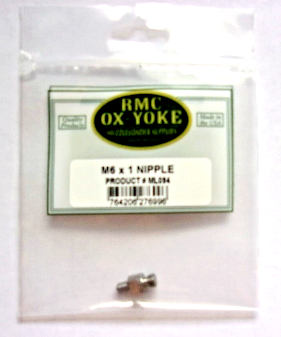 Rifle Nipple M6x1 For #11 Caps - Stainless - *Chart -Fits Traditions,CVA,Dixie