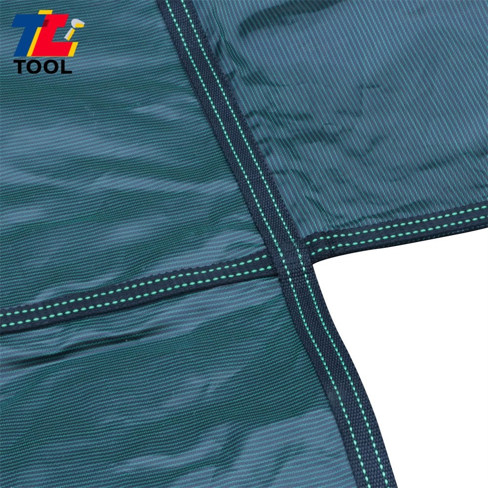 Pool Safety Cover For 20x40ft Rectangular with 4x8ft Center End Step Green Mesh