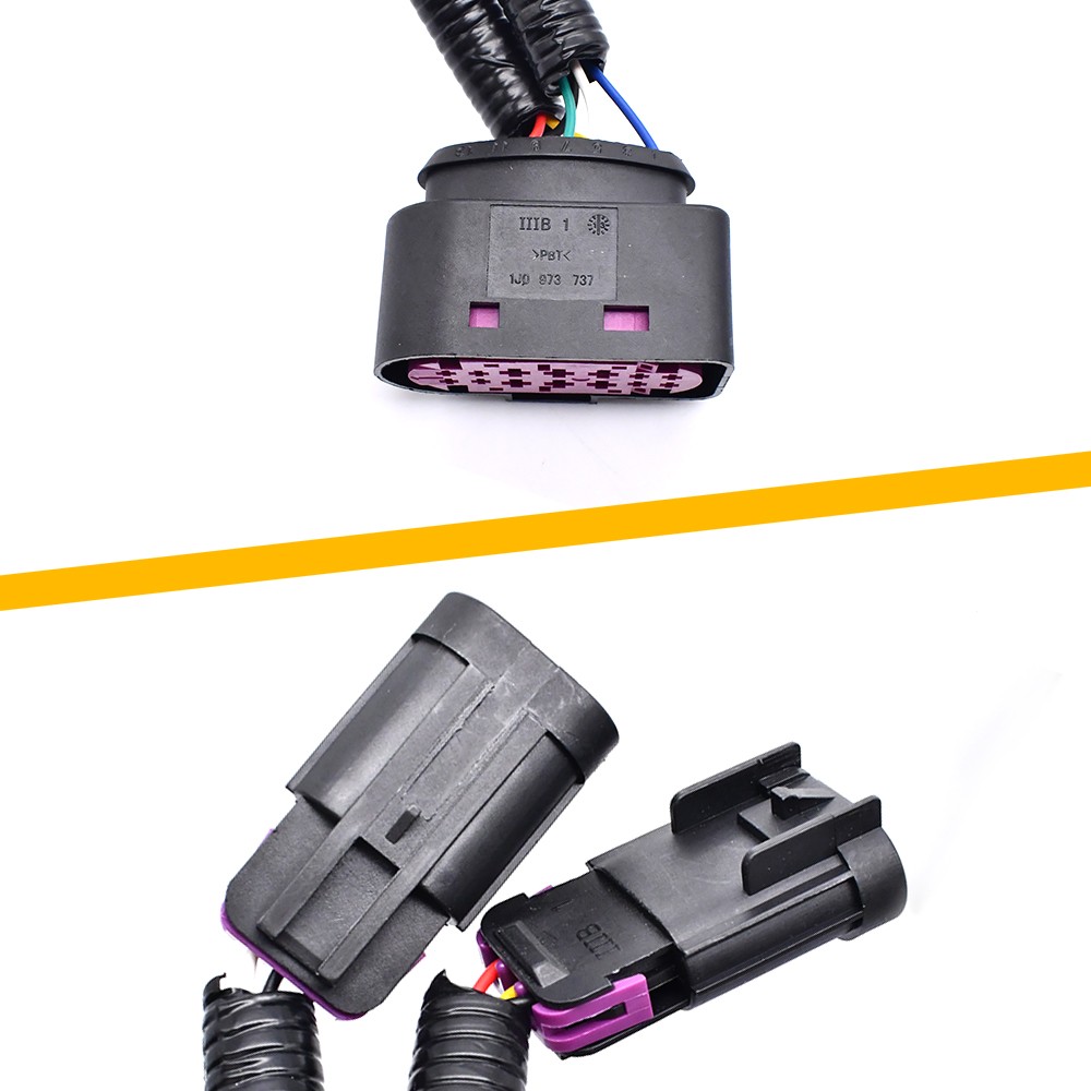 Conversion Quad Housing to Projector Headlight Wire Harnesses For Ram 2009-2018