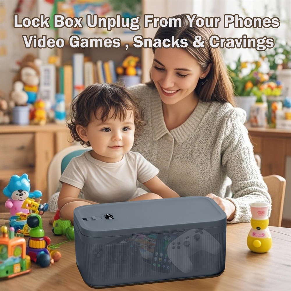 Lockable Storage Box,Medicine Lock Box Travel Case,Refrigerator Bin Container