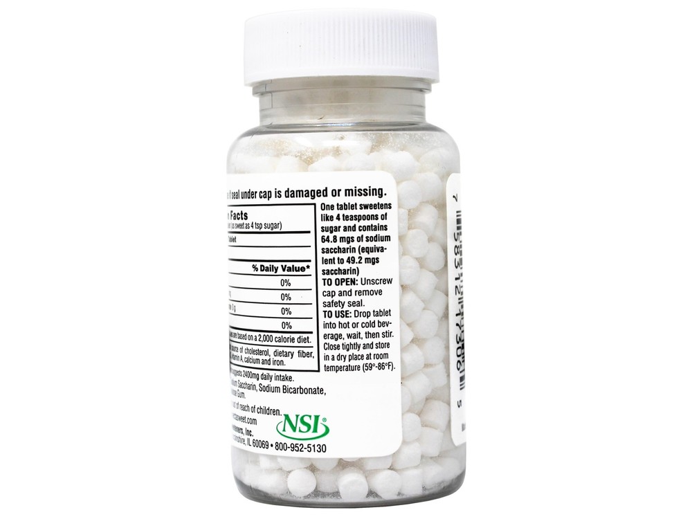 Necta Sweet Sugar Substitute Tablets, 1 Grain, 500 Tablets - 4 Pack