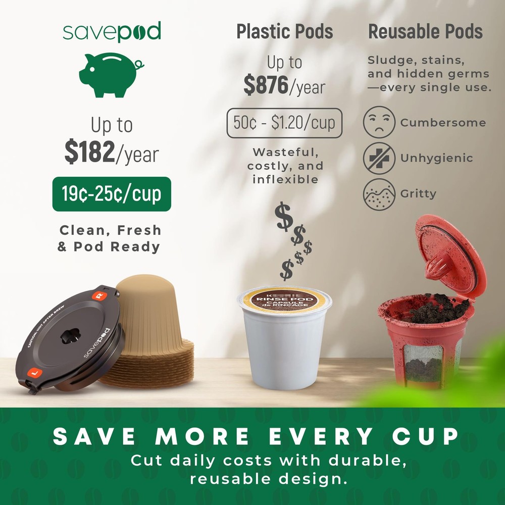 Disposable Unbleached Coffee - 200 Count - Made Exclusively for