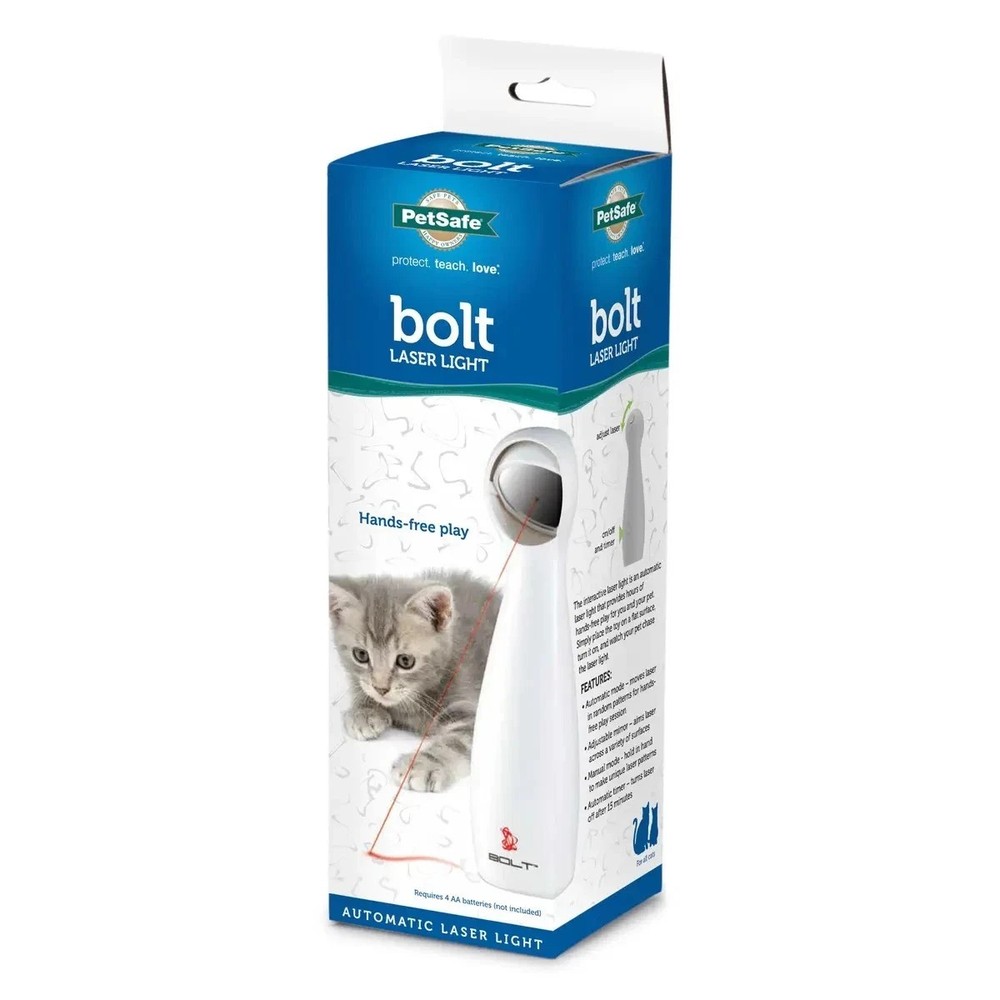 PetSafe Bolt Automatic Laser Light Cat Toy – Interactive & Adjustable – 2 Modes