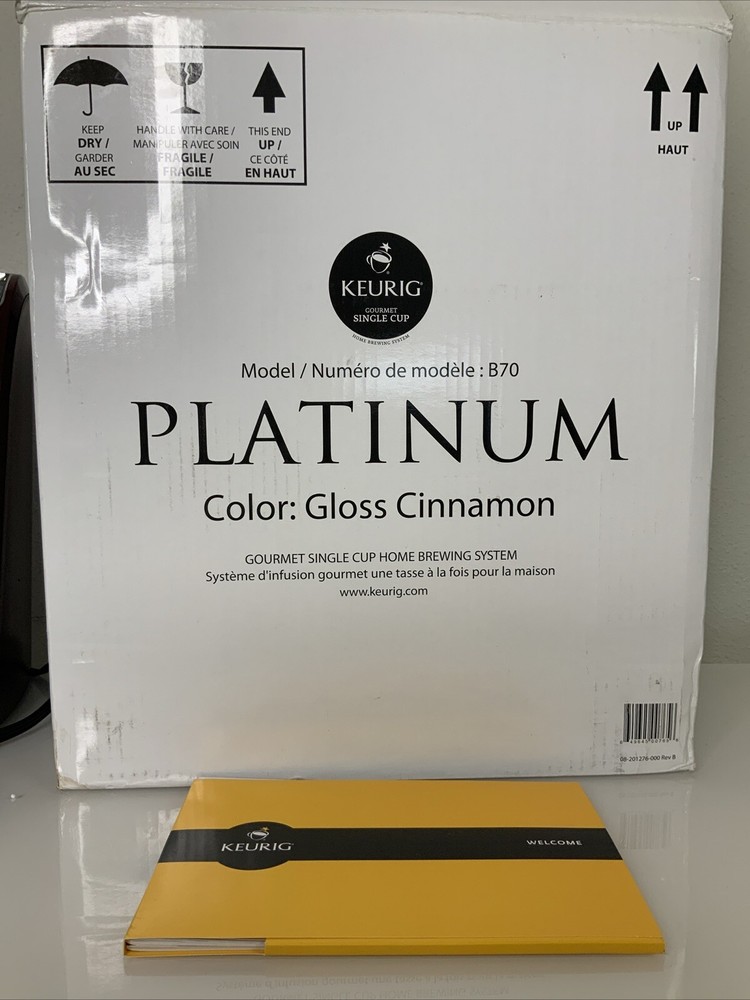 Keurig Gourmet Single Cup Model/ B70 Platinum Single Cup Brewing System