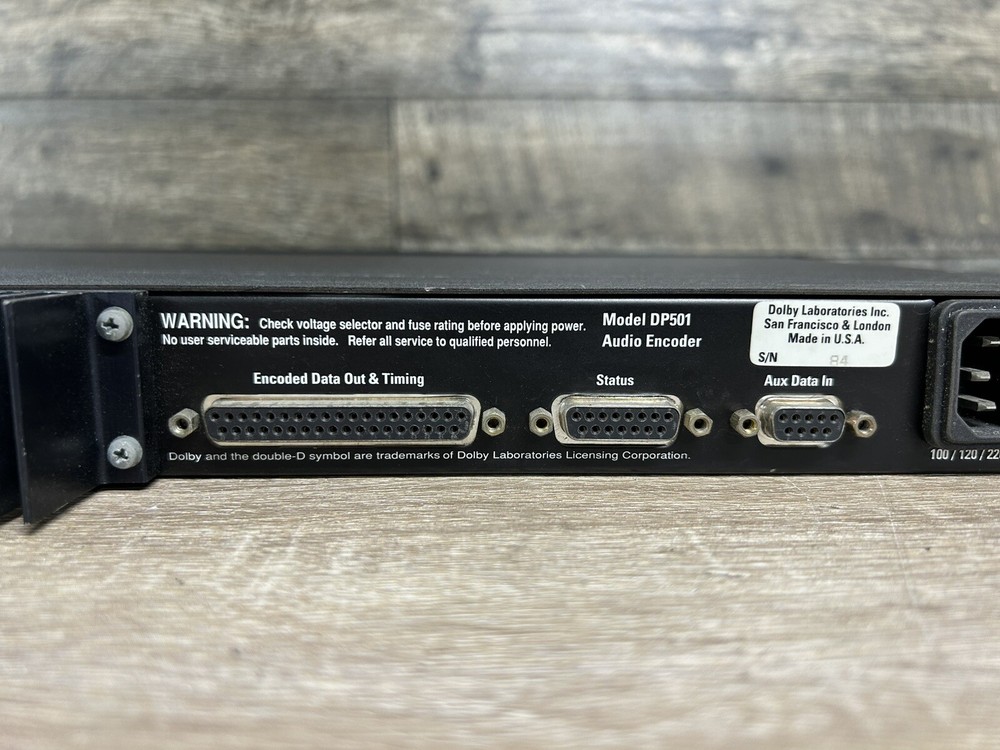 Dolby AC-2 Model DP501 Digital Audio Encoder #1209