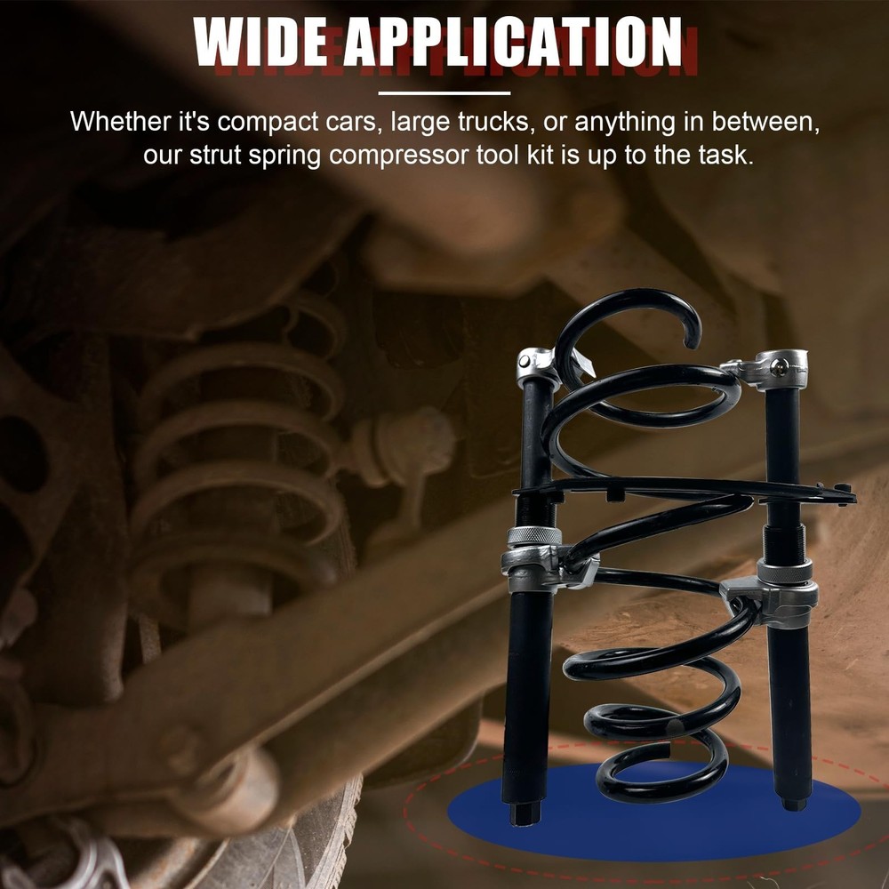 Coil Spring Compressor Tool, Heavy Duty Macpherson Strut Spring Compressor To...