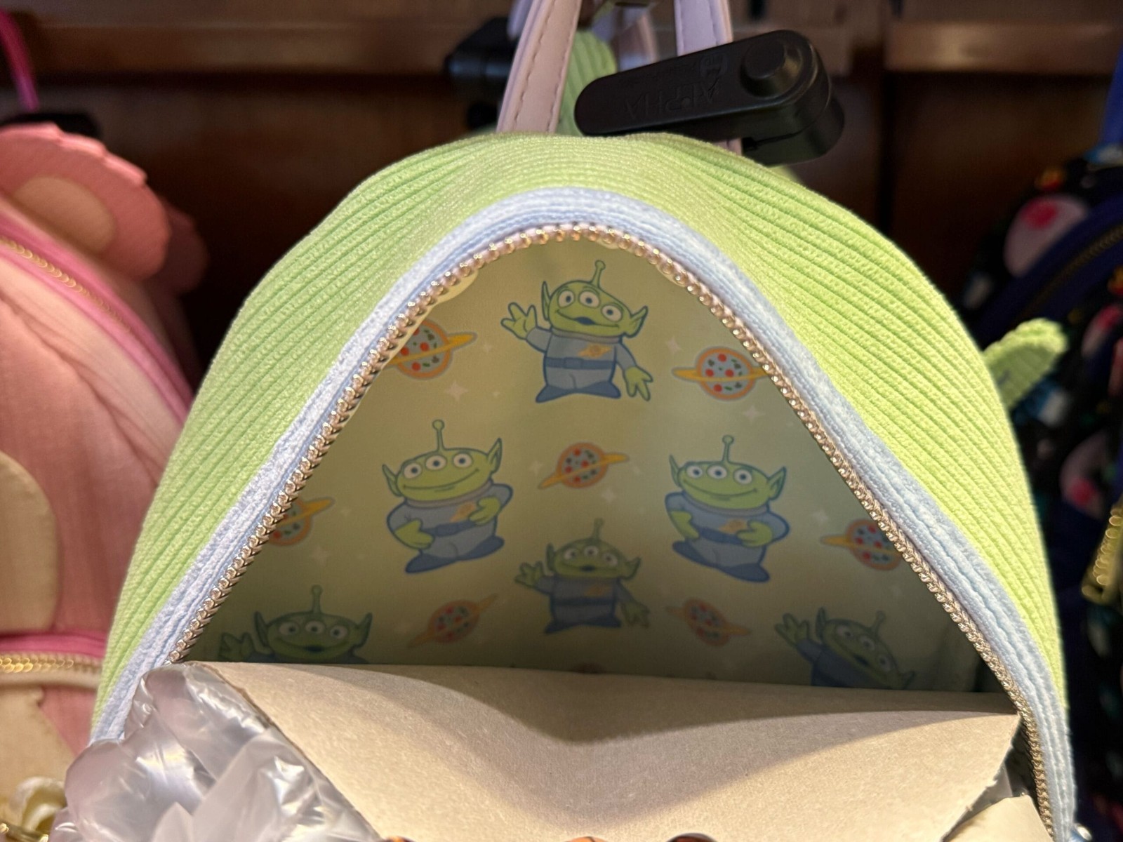 Disney Parks Loungefly Toy Story Alien Pastel Corduroy Pixar Backpack Easter