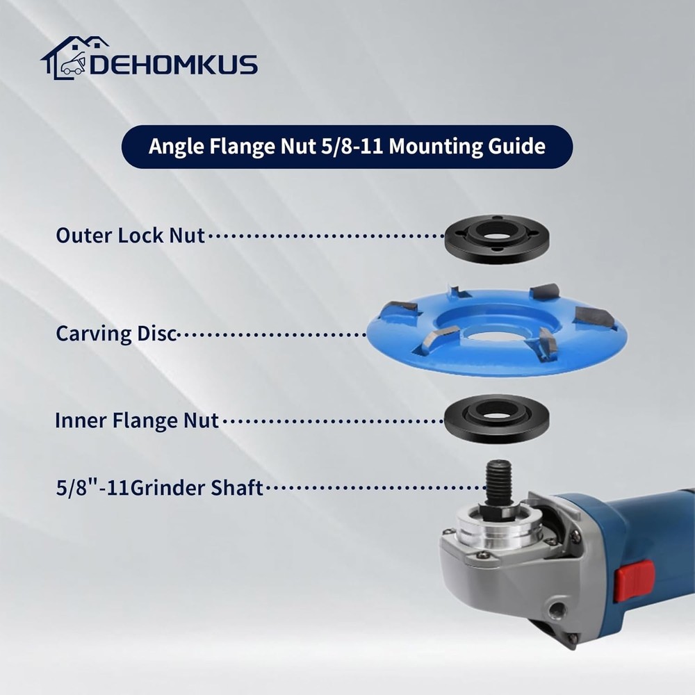 Precision 5/8"-11 Angle Grinder Flange Nut for Reliable Grinding Performance