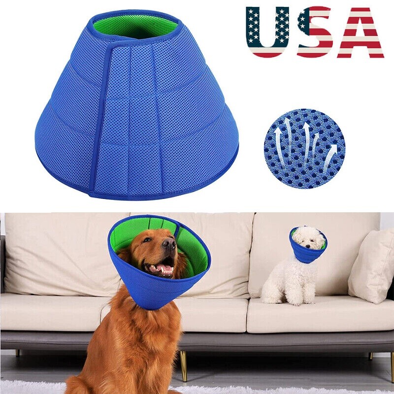 Pet Protective Collar Dog Cat Neck Cone Recovery Cone Collar for Anti-Bite Lick