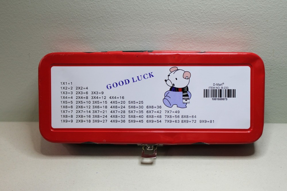 Pinny-Mu Tin Pencil Case, Used