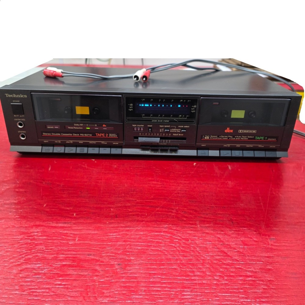 TECHNICS RS-B27W DUAL CASSETTE DECK Works